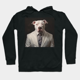 Dogo Argentino Dog in Suit Hoodie